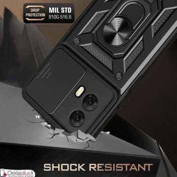5in1 smūgiams atsparus dėklas su kameros apsauga - juodas (Motorola Moto G04/G04S/G24/G24 Power) 5in1 smūgiams atsparus dėklas su kameros apsauga - juodas (Motorola Moto G04/G04S/G24/G24 Power)